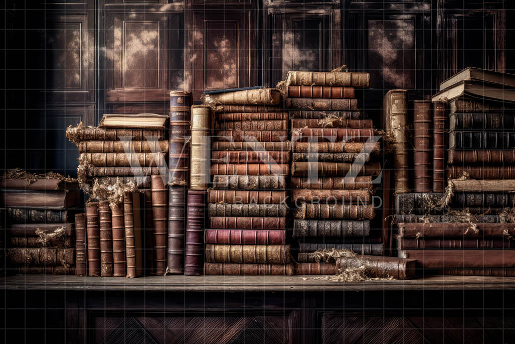 Background Programs Books Fabric Photography Background Set with Books / Backdrop 3213