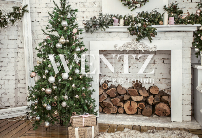 Fabric Photography Background Christmas / Backdrop 1896