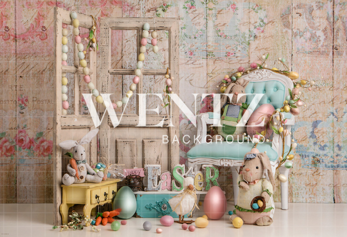 Fabric Photography Background Easter Candy Color / Backdrop 2411