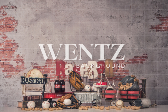 Fabric Photography Background Baseball / Backdrop 2423