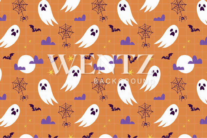 Fabric Photography Background Halloween Ghost / Backdrop 2456