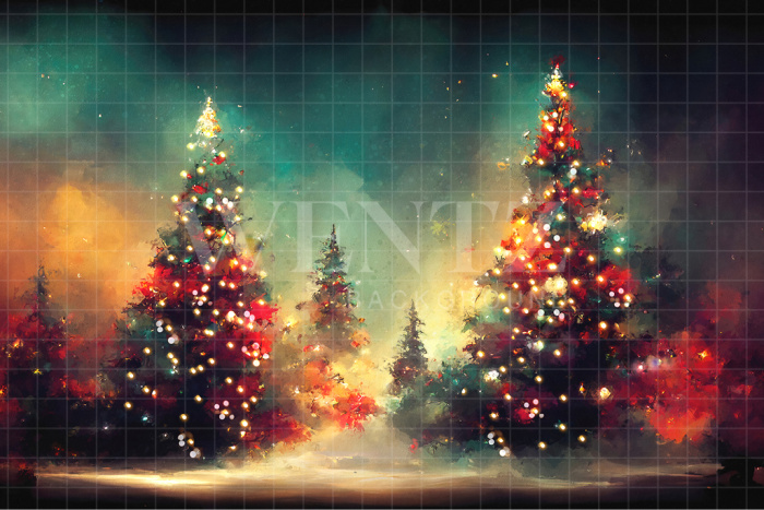 Fabric Photography Background Fine Art Pine Trees / Backdrop 2502