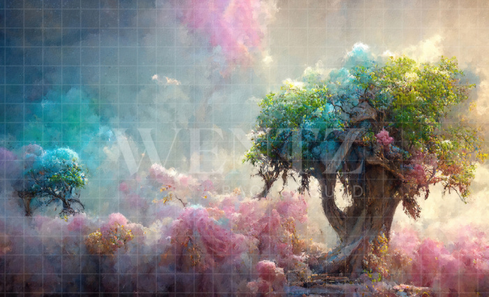 Fabric Photography Background Enchanted Tree / Backdrop 2521