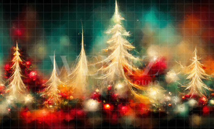 Fabric Photography Background Fine Art Pine Trees / Backdrop 2526