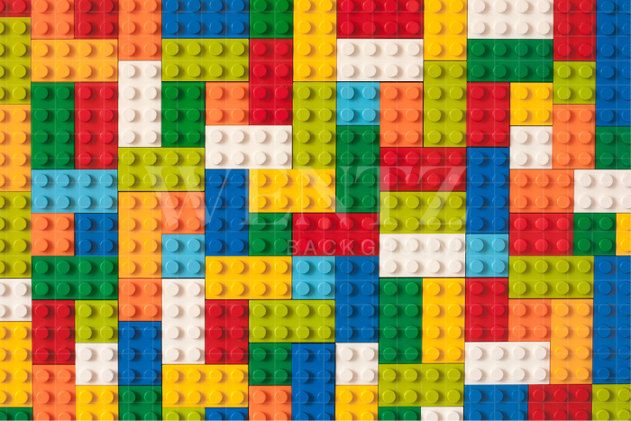 Fabric Photography Background Lego Wall / Backdrop 2529