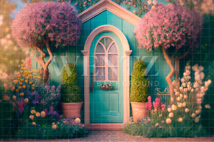 Fabric Photography Background Charming Cabin / Backdrop 2592