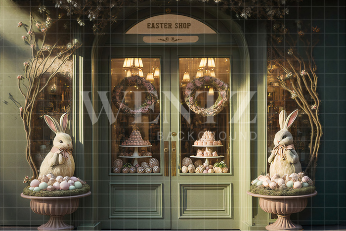 Fabric Photography Background Easter Shop / Backdrop 2607