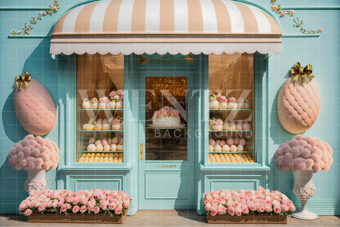 Fabric Photography Background Easter Candy Store / Backdrop 2623