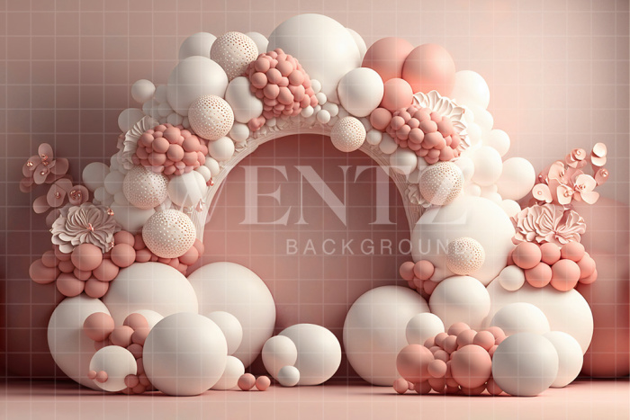 Fabric Photography Background Cake Smash White and Pink / Backdrop 2647