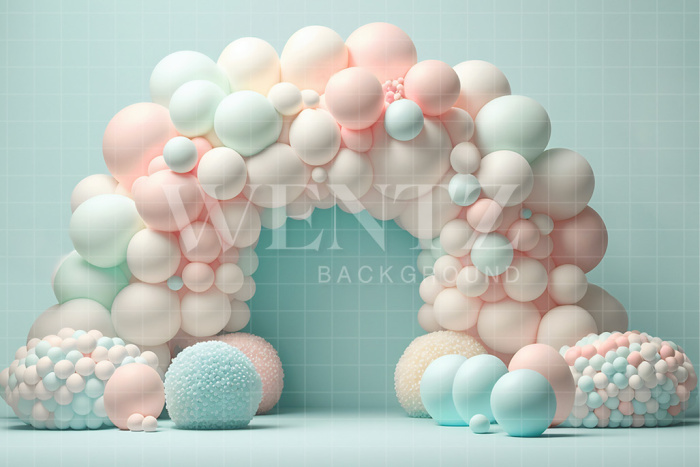 Fabric Photography Background Cake Smash Cotton Candy / Backdrop 2652