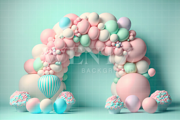 Fabric Photography Background Cake Color Candy Cupcake / Backdrop 2660