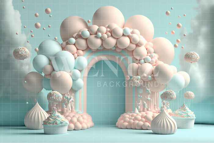 Fabric Photography Background Cake Smash Meringue / Backdrop 2669