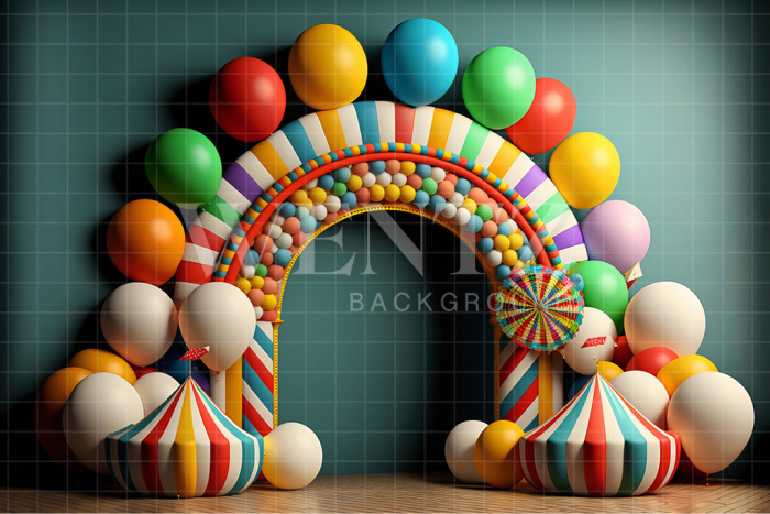 Fabric Photography Background Cake Smash Circus / Backdrop 2679
