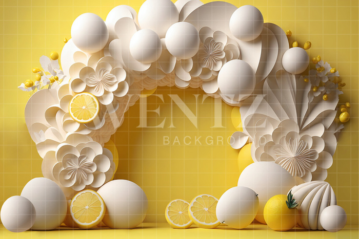 Fabric Photography Background Cake Smash Oranges / Backdrop 2698