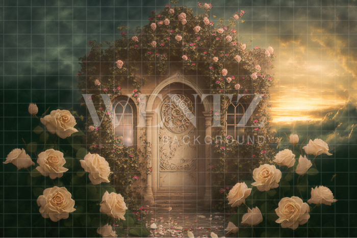 Fabric Photography Background Enchanted Garden / Backdrop 2709