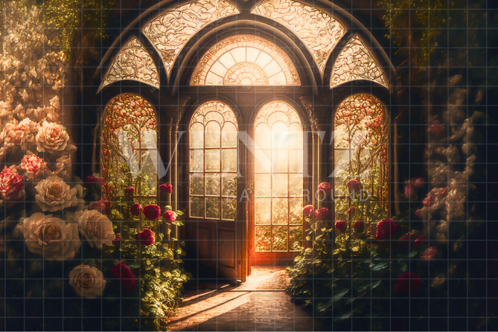 Fabric Photography Background Mother's Day Secret Garden / Backdrop 2713