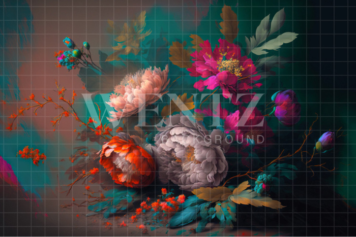 Fabric Photography Background Floral Fine Art / Backdrop 2737