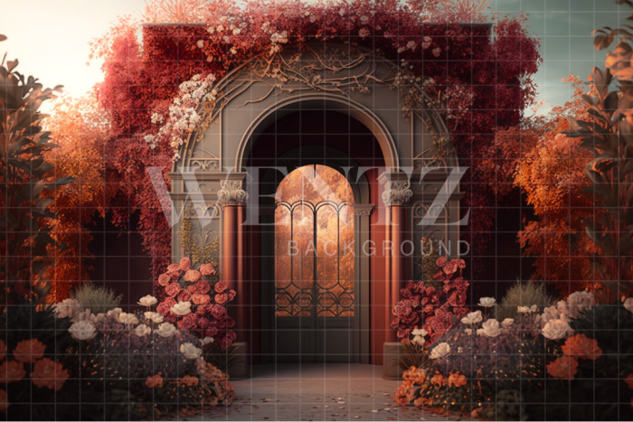 Fabric Photography Background Mother's Day Spring Garden / Backdrop 2751