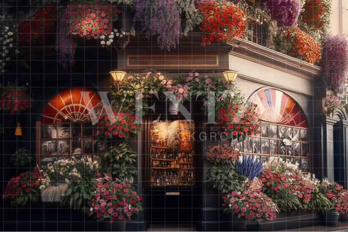 Fabric Photography Background Flower Shop / Backdrop 2758