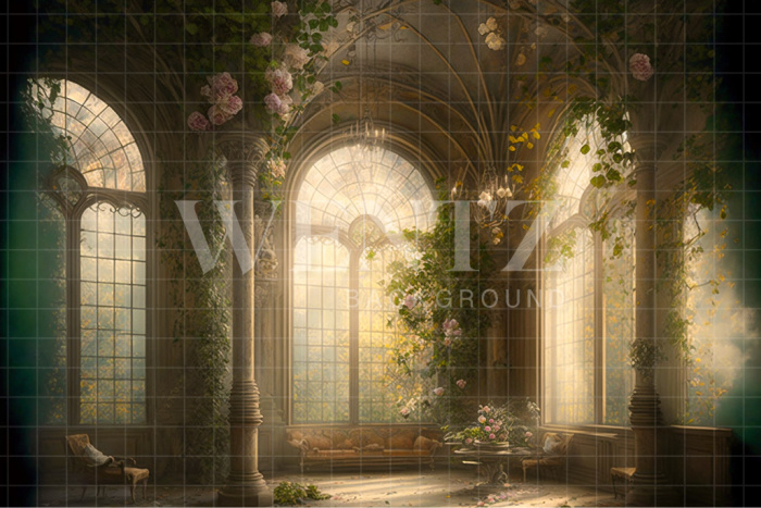 Fabric Photography Background Flower Palace / Backdrop 2762