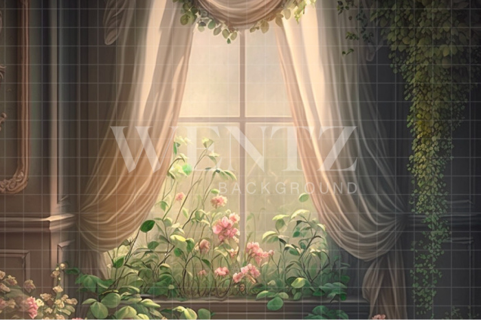 Fabric Photography Background Mother's Day Flowery Scenery / Backdrop 2765