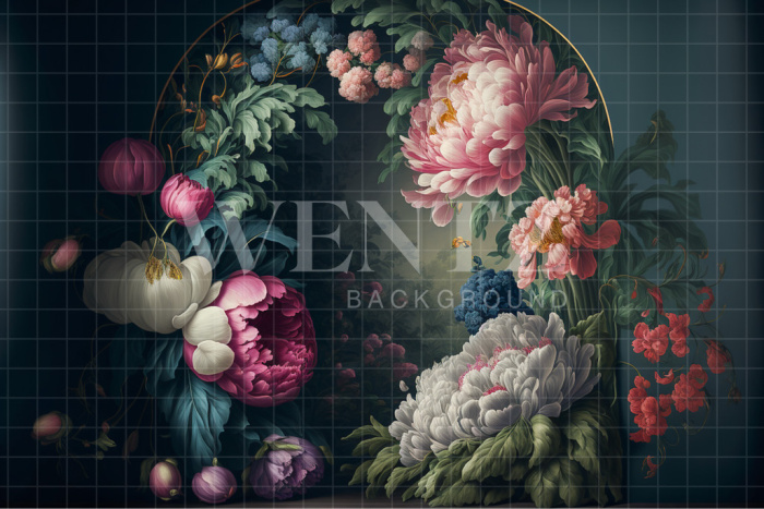 Fabric Photography Background Floral Fine Art / Backdrop 2784