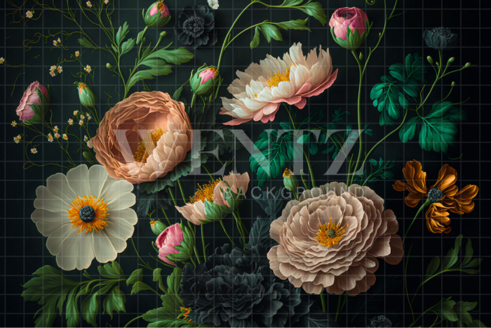 Fabric Photography Background Floral Fine Art / Backdrop 2788