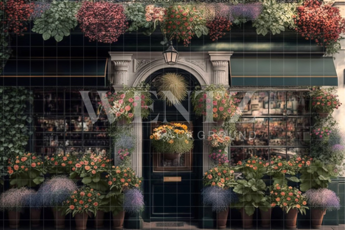 Fabric Photography Background Mother's Day Shop / Backdrop 2823