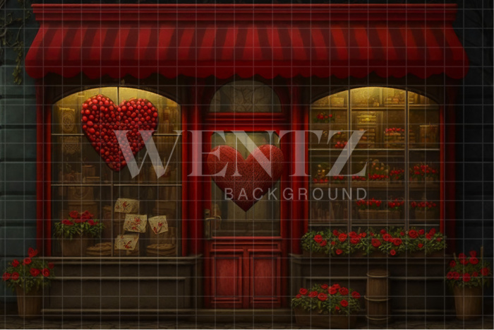 Fabric Photography Background Flower Shop / Backdrop 2834