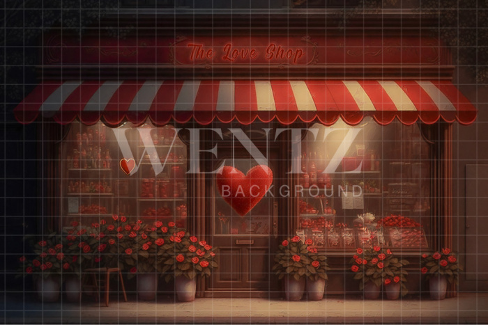 Fabric Photography Background Flower Shop / Backdrop 2835