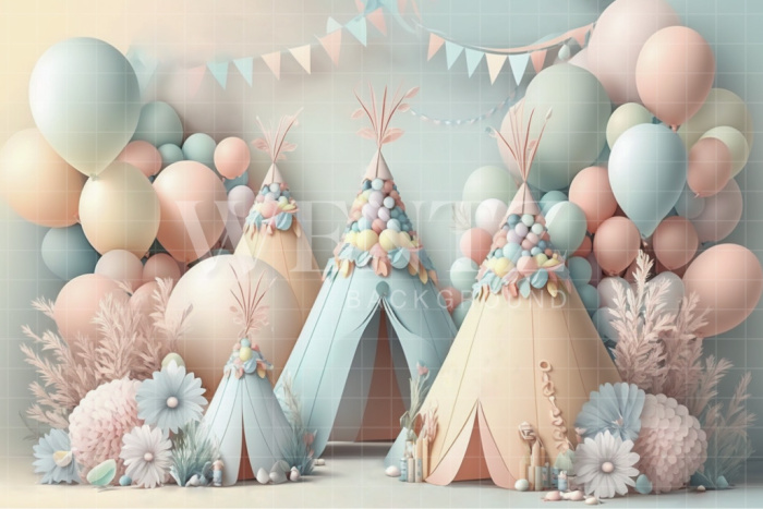Fabric Photography Background Cake Smash Boho Tent / Backdrop 3103