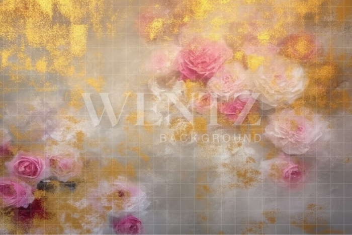 Fabric Photography Background Floral Fine Art / Backdrop 3145