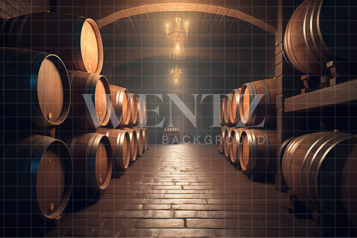 Fabric Photography Background Set with Barrel / Backdrop 3243