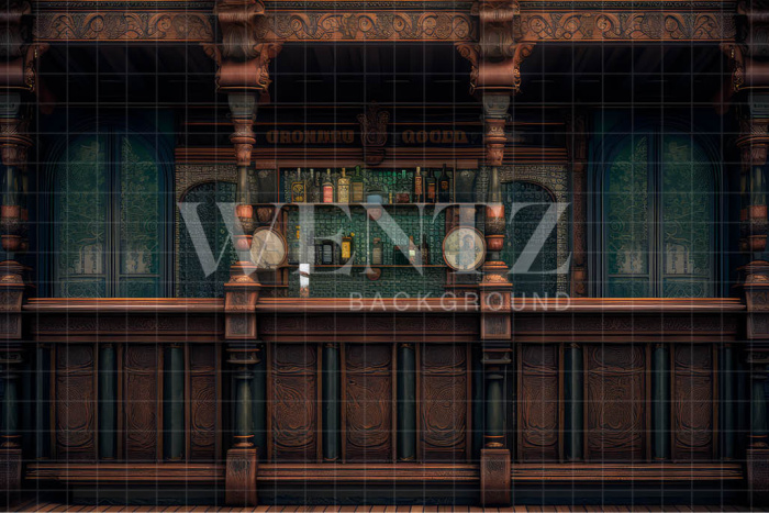 Fabric Photography Background Vintage Bar / Backdrop 3244