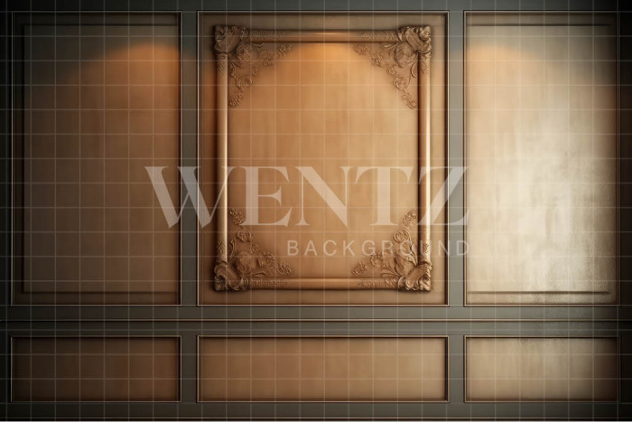 Fabric Photography Background Beige Boiserie / Backdrop 3251