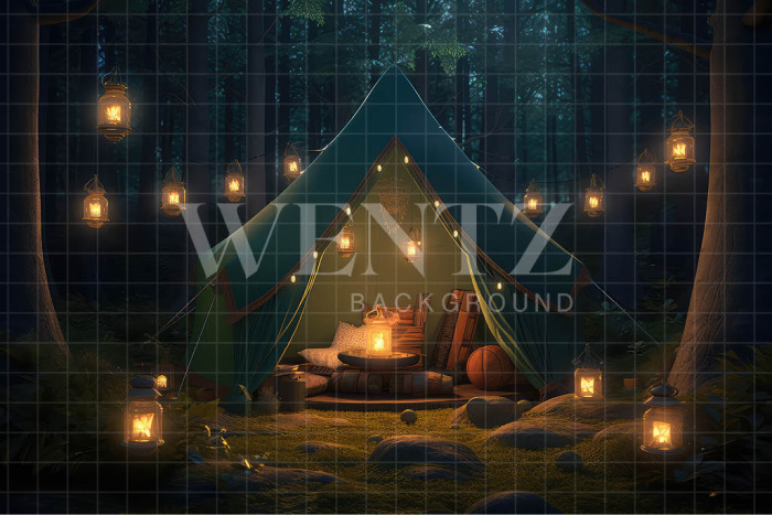 Fabric Photography Background Camping / Backdrop 3272