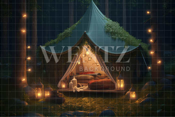 Fabric Photography Background Camping / Backdrop 3273
