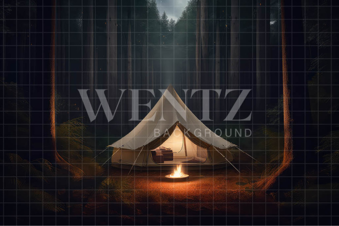 Fabric Photography Background Camping / Backdrop 3274