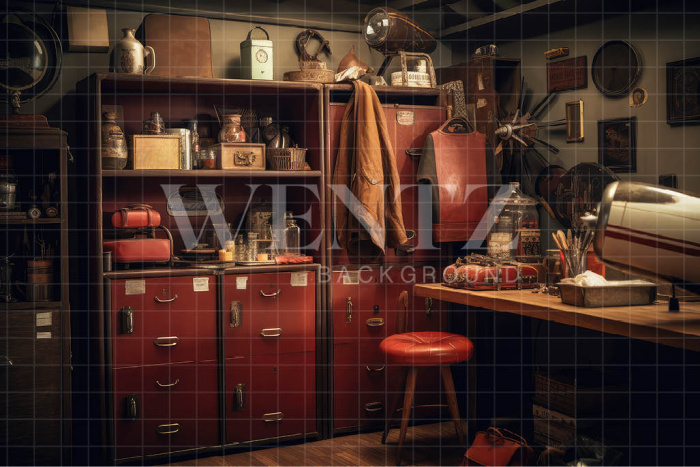 Fabric Photography Background Aviator's Room / Backdrop 3294