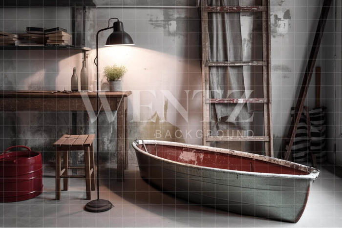 Fabric Photography Background Fisherman's Room / Backdrop 3304