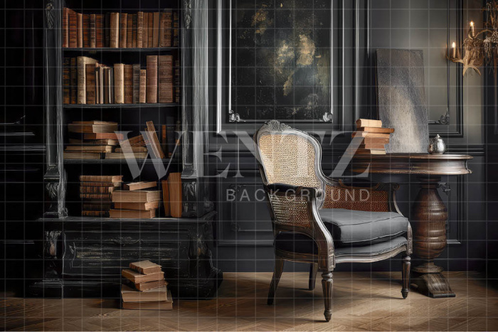 Fabric Photography Background Library with Chair / Backdrop 3311