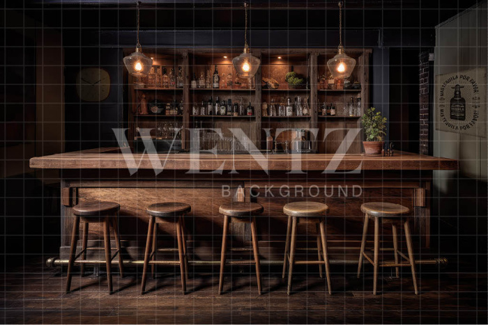 Fabric Photography Background Vintage Bar / Backdrop 3332