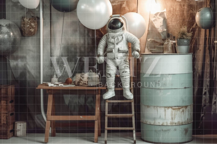 Fabric Photography Background Astronaut / Backdrop 3360