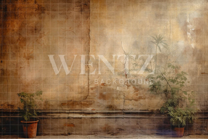 Fabric Photography Background Wall with Plants / Backdrop 3361