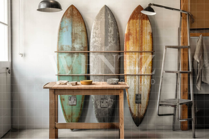 Fabric Photography Background Surfist's Room / Backdrop 3364