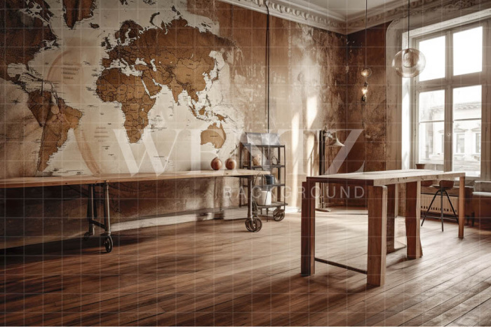 Fabric Photography Background Rustic Room / Backdrop 3369