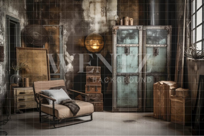 Fabric Photography Background Rustic Room / Backdrop 3385