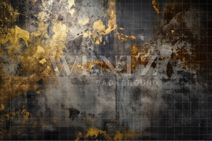 Fabric Photography Background Grey and Golden Texture / Backdrop 3389