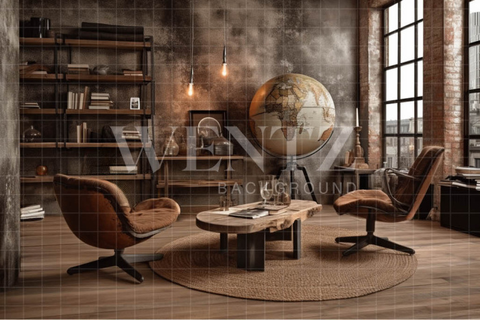 Fabric Photography Background Rustic Room / Backdrop 3392