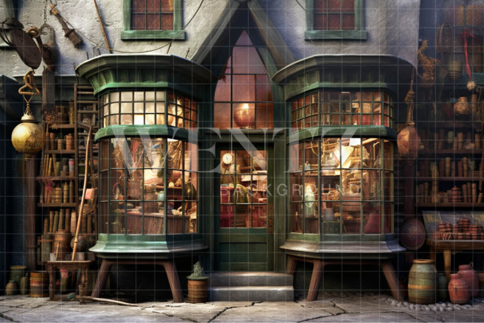 Fabric Photography Background Wizard Shop / Backdrop 3459